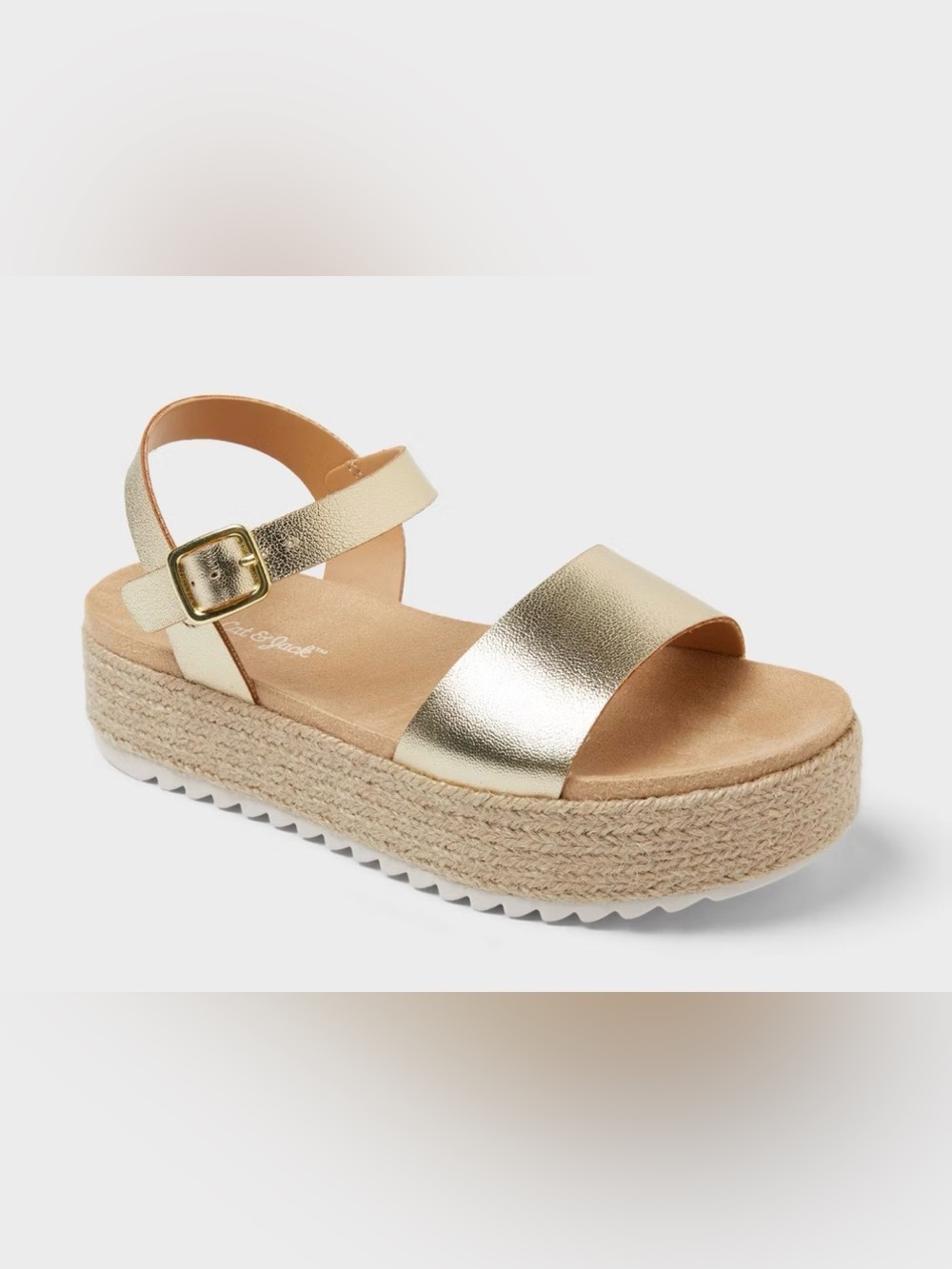 Girls gold sandals